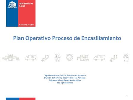 Plan Operativo Proceso de Encasillamiento