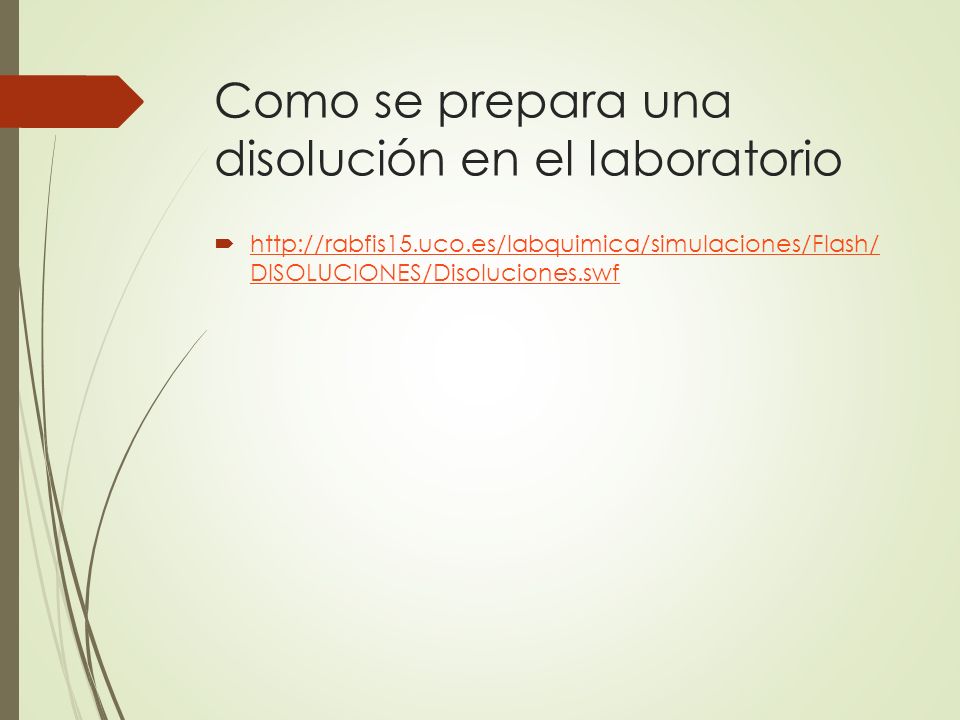 Como se prepara una disolución en el laboratorio