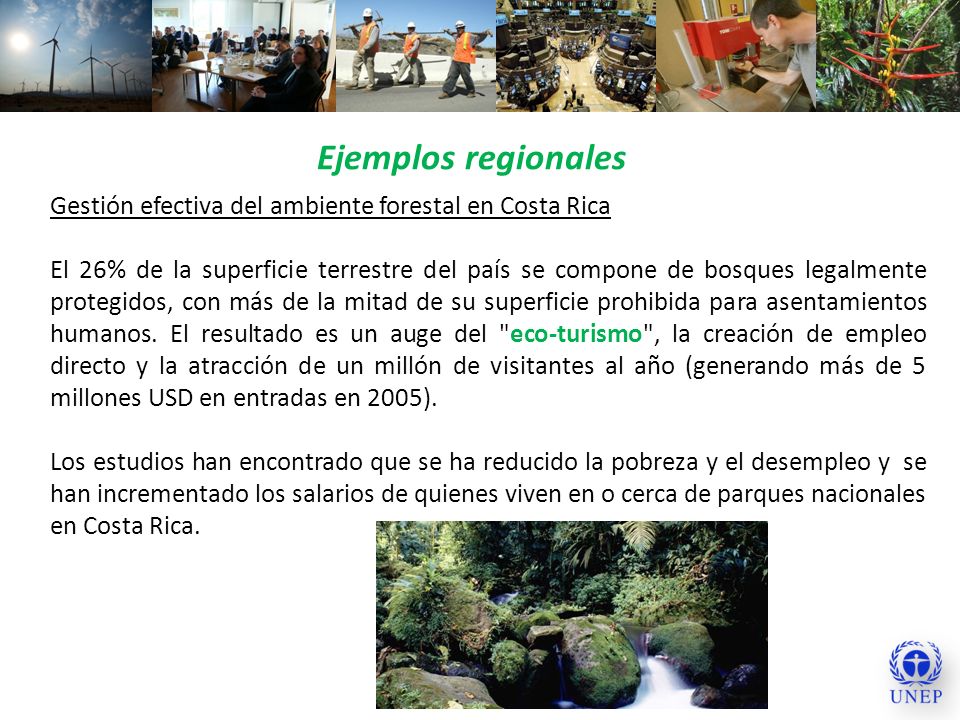 Ejemplos regionales Gestión efectiva del ambiente forestal en Costa Rica.