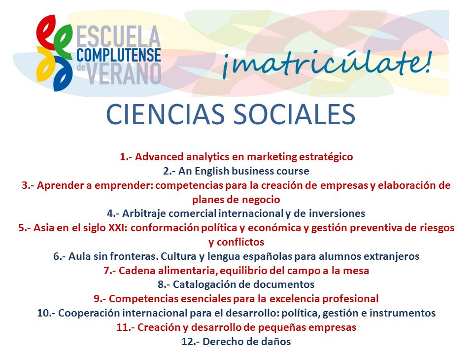 CIENCIAS SOCIALES 1.- Advanced analytics en marketing estratégico