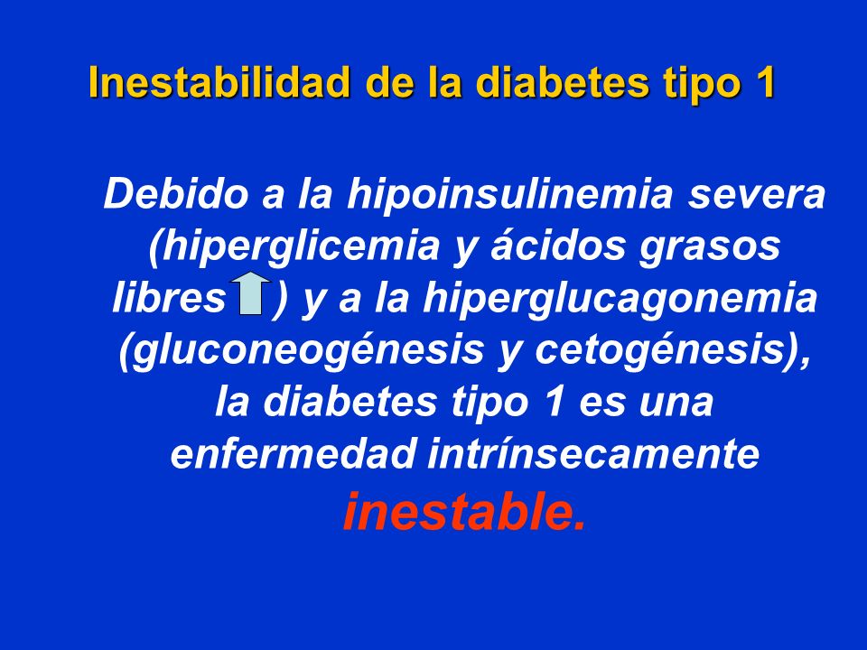 Inestabilidad de la diabetes tipo 1