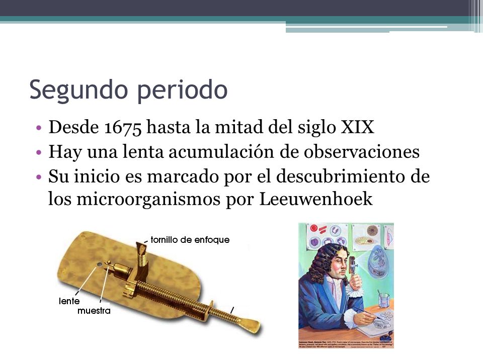 Segundo periodo Desde 1675 hasta la mitad del siglo XIX