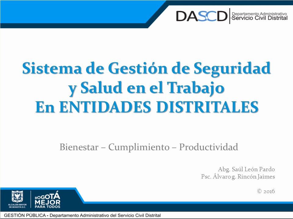 Sistema de Gestión de Seguridad y Salud en el Trabajo