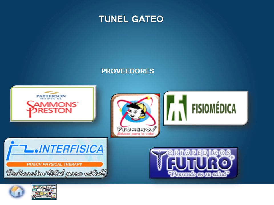 TUNEL GATEO Enter your title here Enter your subtitle here PROVEEDORES
