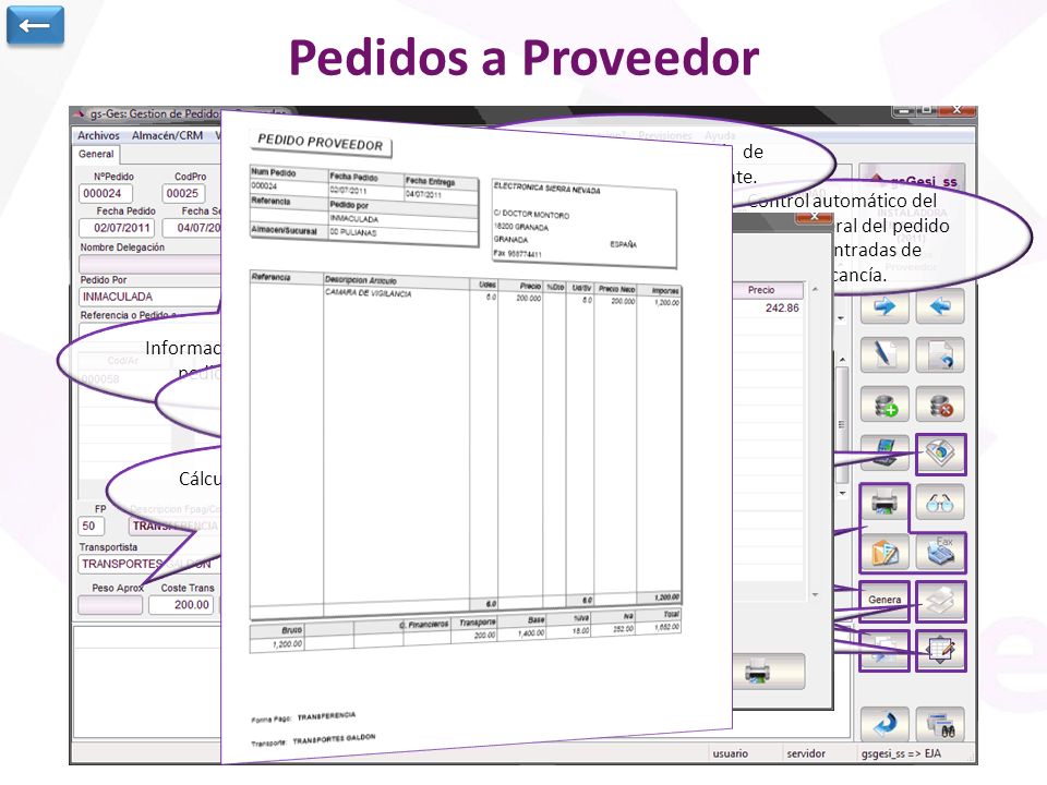 ← Pedidos a Proveedor. Creación automática a partir de una lista de pedidos de cliente.