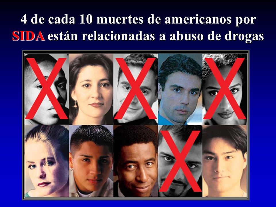 4 de cada 10 muertes de americanos por SIDA están relacionadas a abuso de drogas