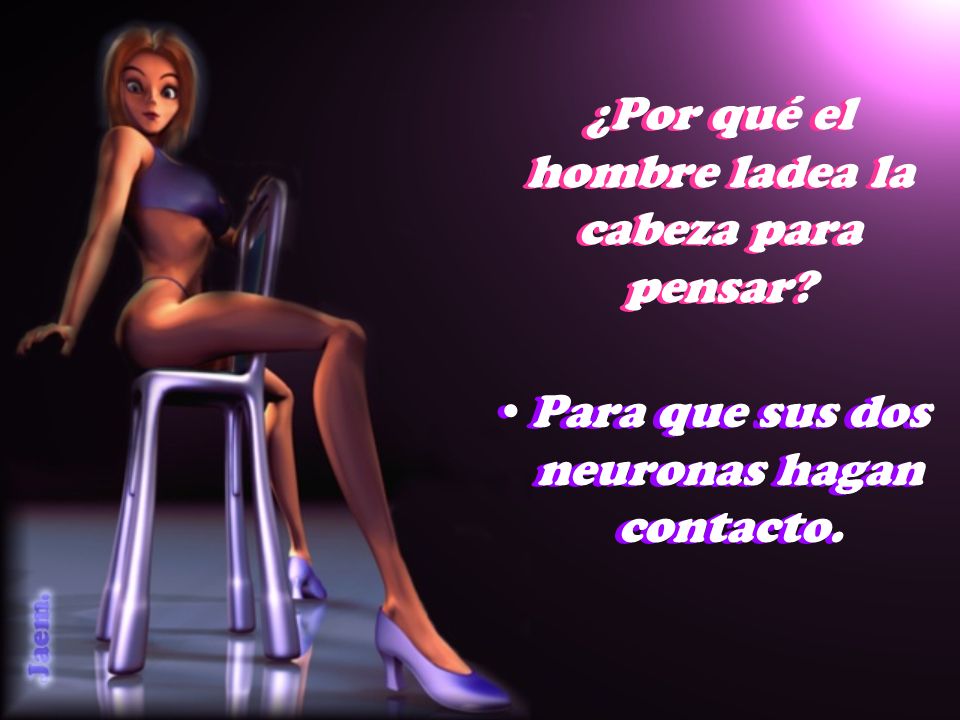 ¿Por qué el hombre ladea la cabeza para pensar