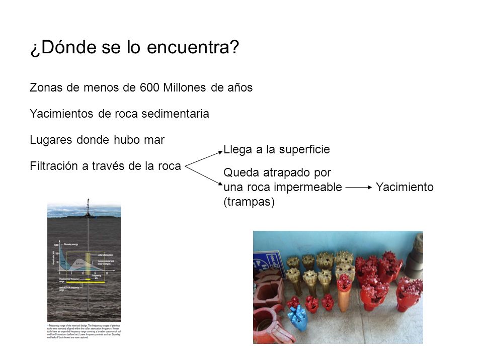 ¿Dónde se lo encuentra Zonas de menos de 600 Millones de años