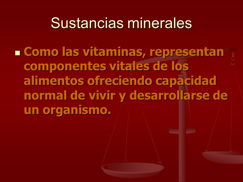Sustancias minerales
