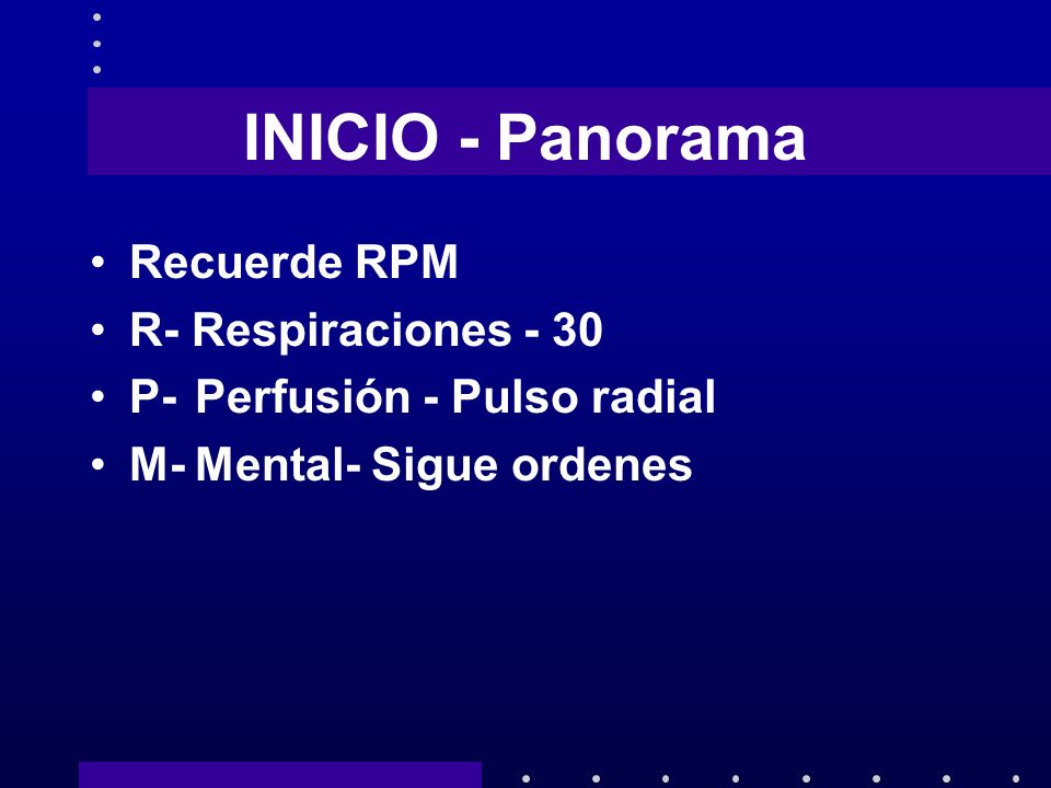 INICIO - Panorama Recuerde RPM R- Respiraciones - 30