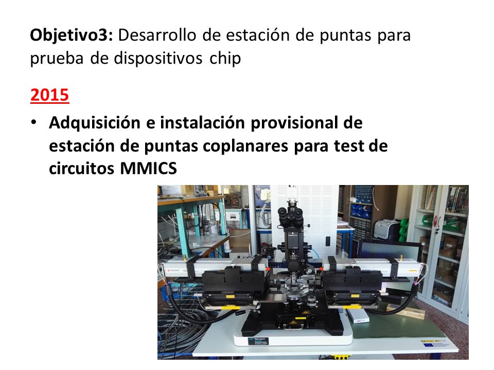Objetivo3: Desarrollo de estación de puntas para prueba de dispositivos chip