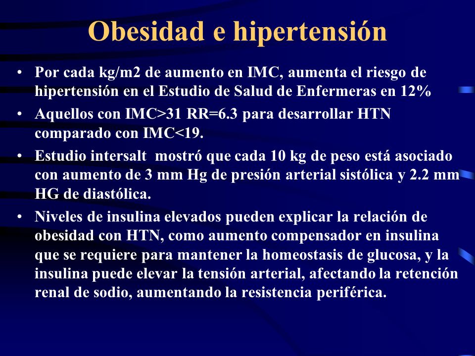 Obesidad e hipertensión