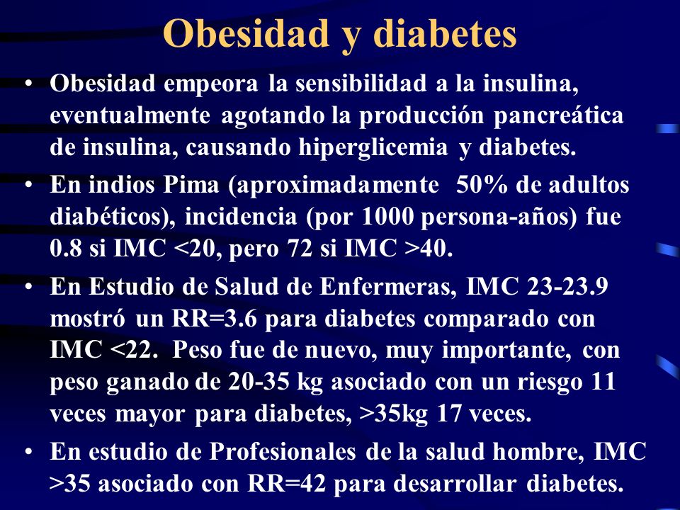 Obesidad y diabetes