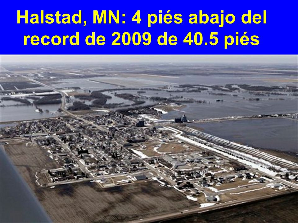 Halstad, MN: 4 piés abajo del record de 2009 de 40.5 piés