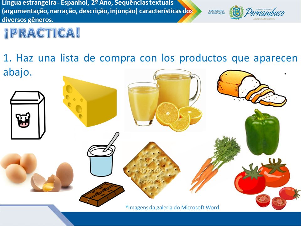 Língua estrangeira - Espanhol, 2º Ano, Sequências textuais (argumentação, narração, descrição, injunção) características dos diversos gêneros.