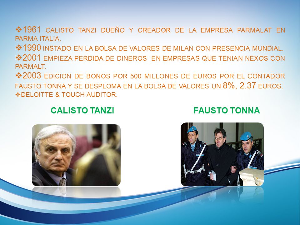 1990 INSTADO EN LA BOLSA DE VALORES DE MILAN CON PRESENCIA MUNDIAL.
