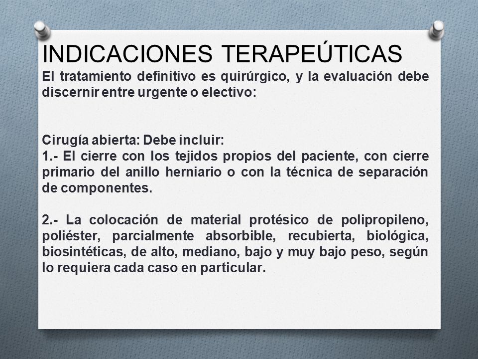 INDICACIONES TERAPEÚTICAS