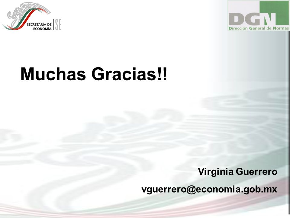 Muchas Gracias!! Virginia Guerrero