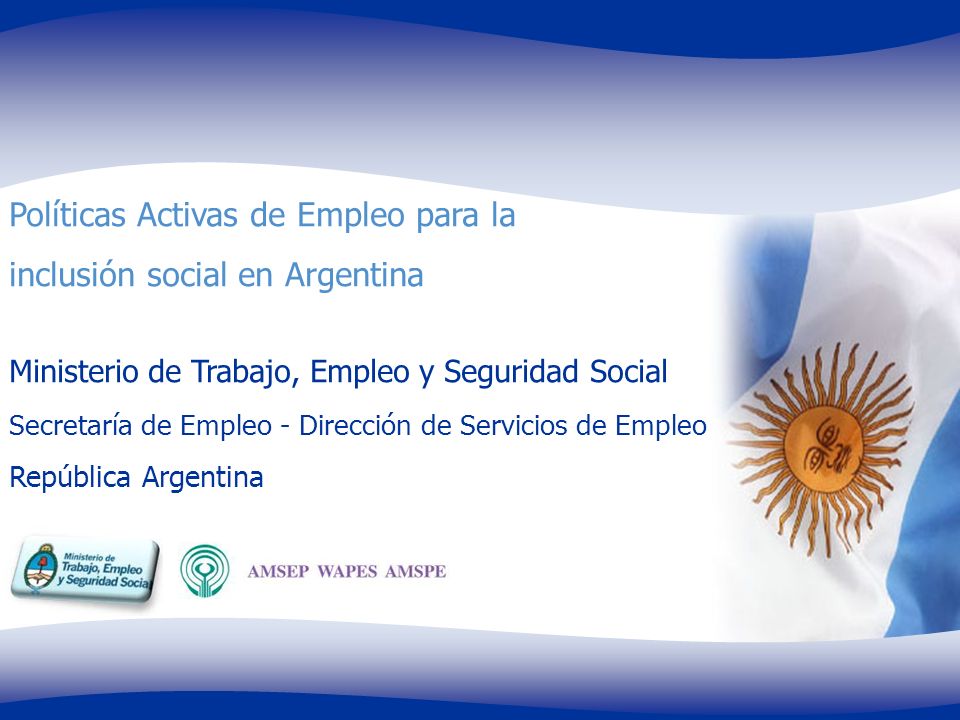 Políticas Activas de Empleo para la inclusión social en Argentina