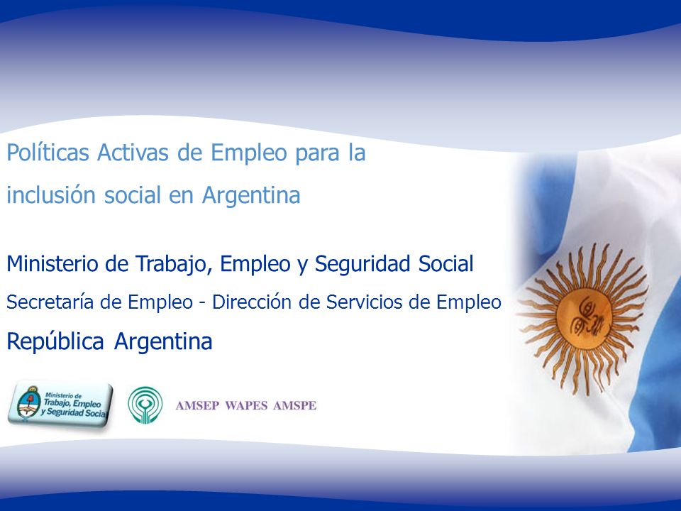 Políticas Activas de Empleo para la inclusión social en Argentina - ppt  descargar