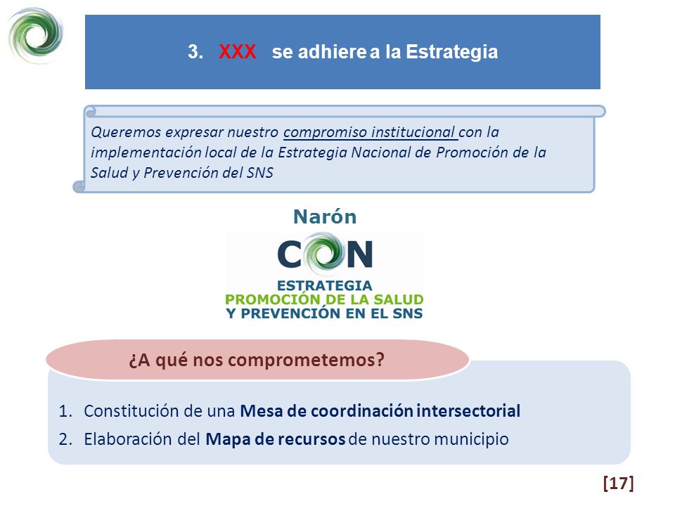 3. XXX se adhiere a la Estrategia ¿A qué nos comprometemos