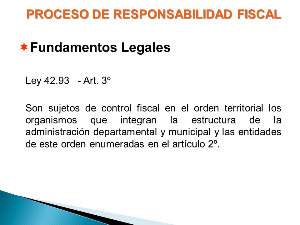 PROCESO DE RESPONSABILIDAD FISCAL
