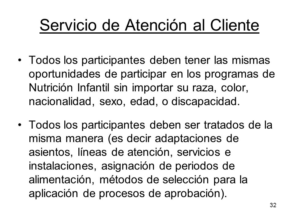 Servicio de Atención al Cliente
