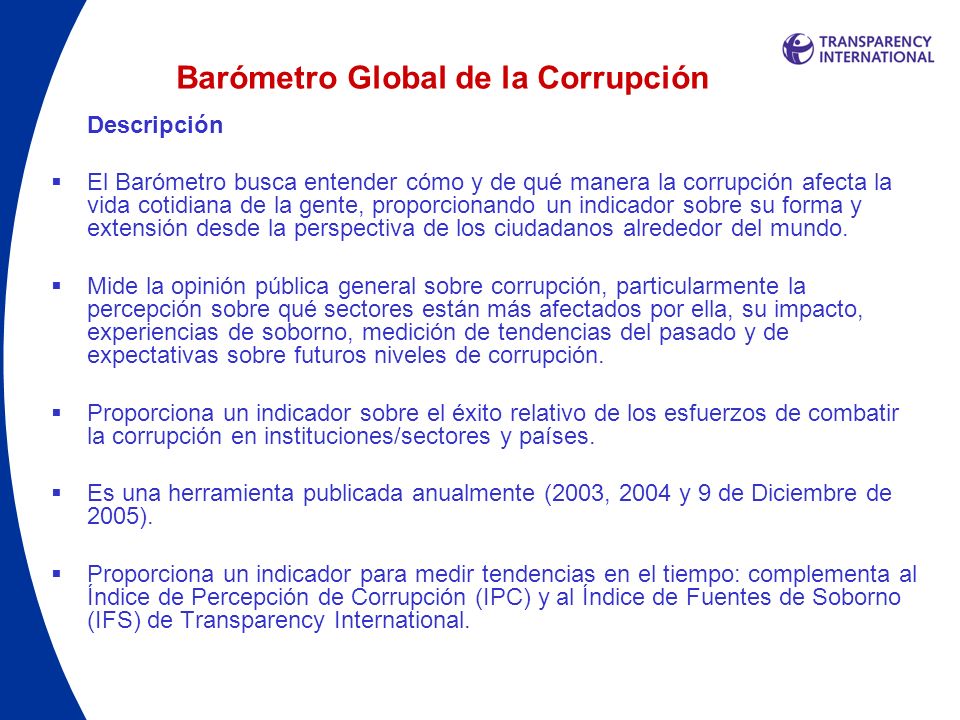 Barómetro Global de la Corrupción