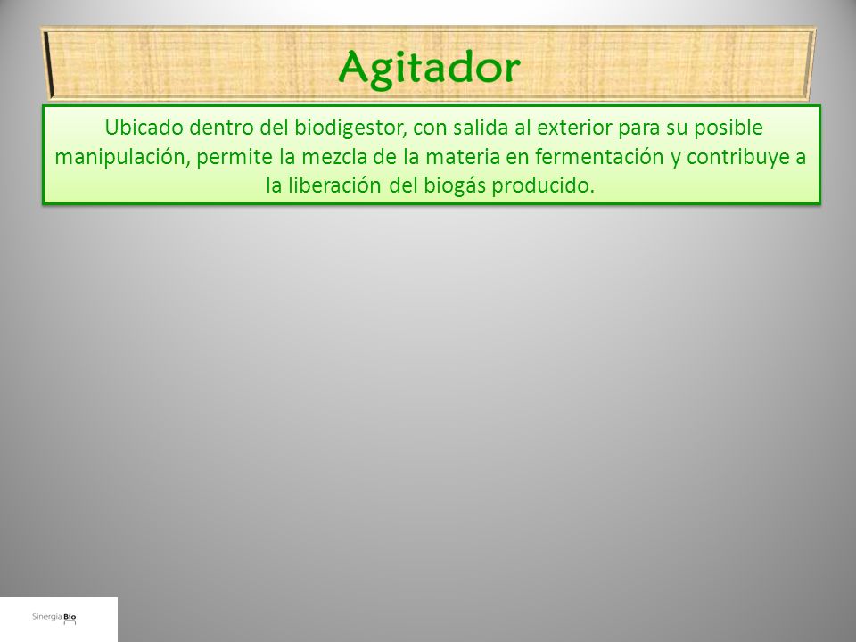 Agitador