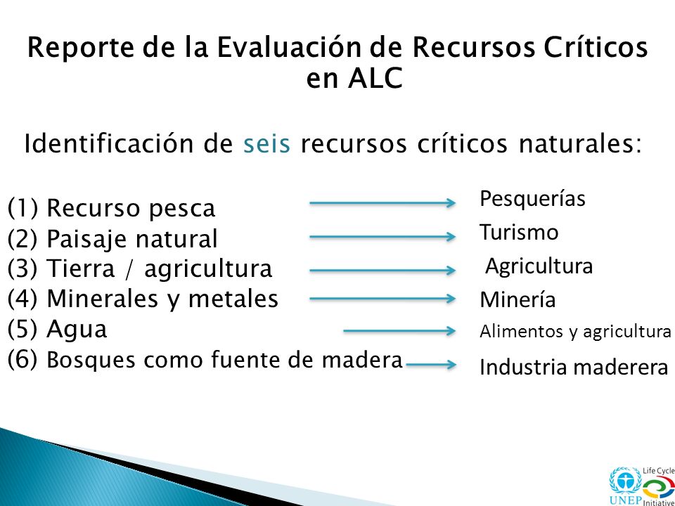 Reporte de la Evaluación de Recursos Críticos en ALC