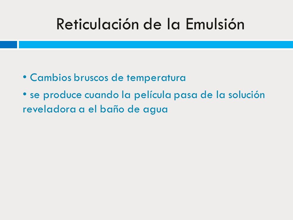 Reticulación de la Emulsión