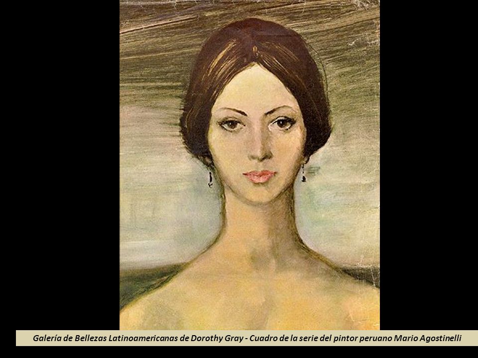 Galería de Bellezas Latinoamericanas de Dorothy Gray - Cuadro de la serie del pintor peruano Mario Agostinelli