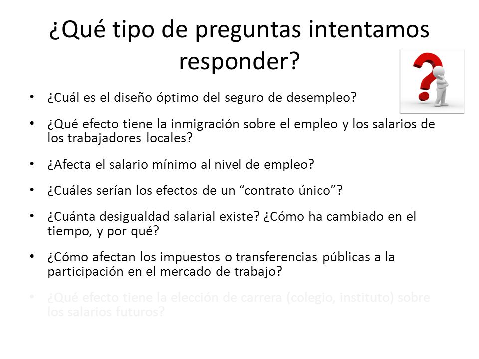 ¿Qué tipo de preguntas intentamos responder