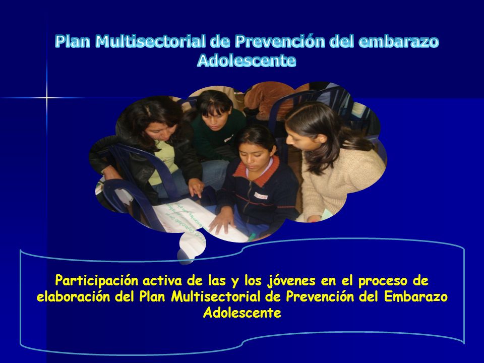 Plan Multisectorial de Prevención del embarazo Adolescente