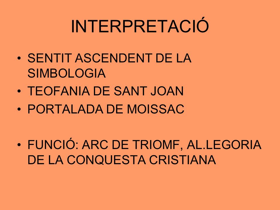INTERPRETACIÓ SENTIT ASCENDENT DE LA SIMBOLOGIA TEOFANIA DE SANT JOAN