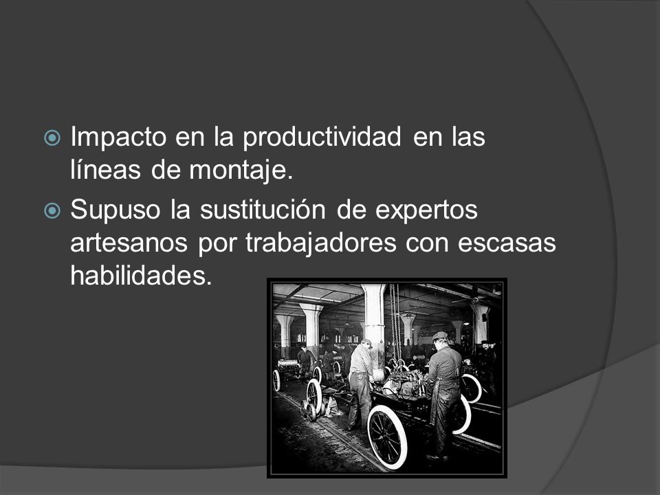 Impacto en la productividad en las líneas de montaje.