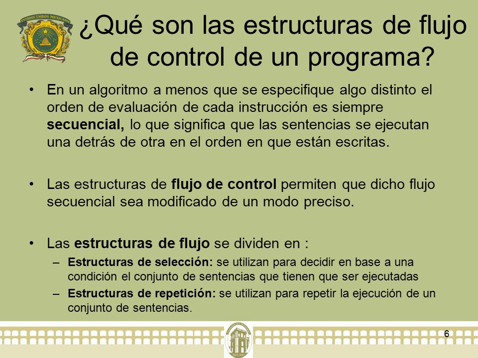 ¿Qué son las estructuras de flujo de control de un programa