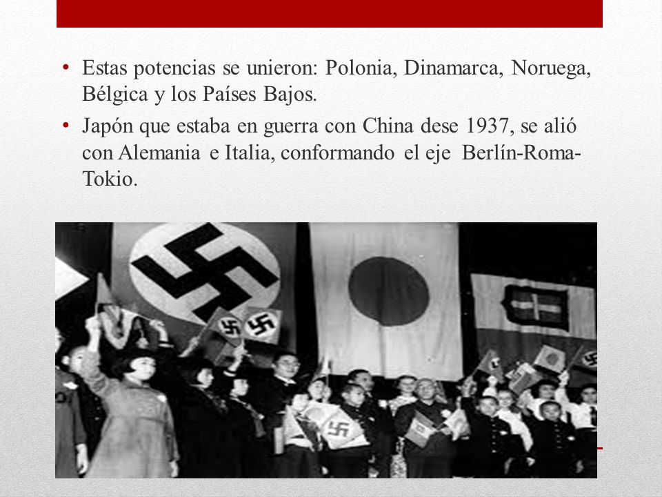 Estas potencias se unieron: Polonia, Dinamarca, Noruega, Bélgica y los Países Bajos.