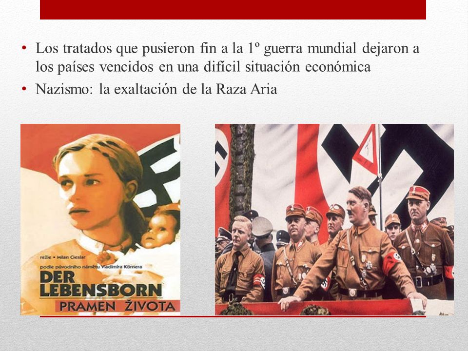 Los tratados que pusieron fin a la 1º guerra mundial dejaron a los países vencidos en una difícil situación económica