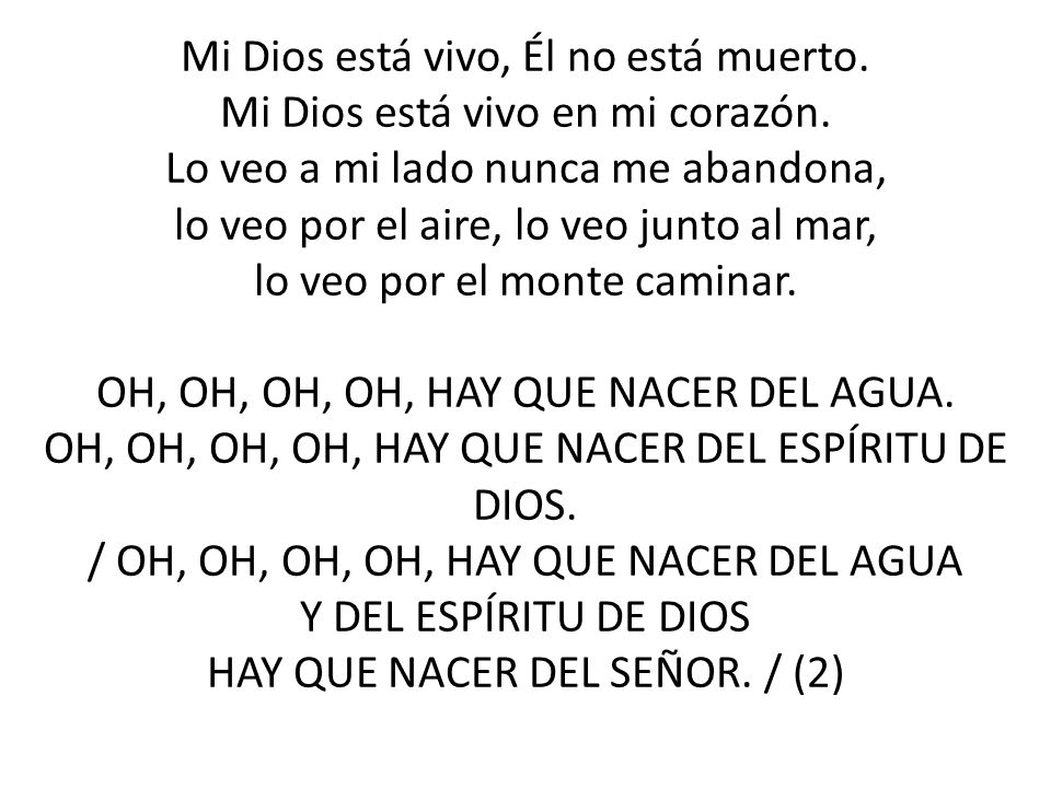 Mi Dios está vivo, Él no está muerto. Mi Dios está vivo en mi corazón