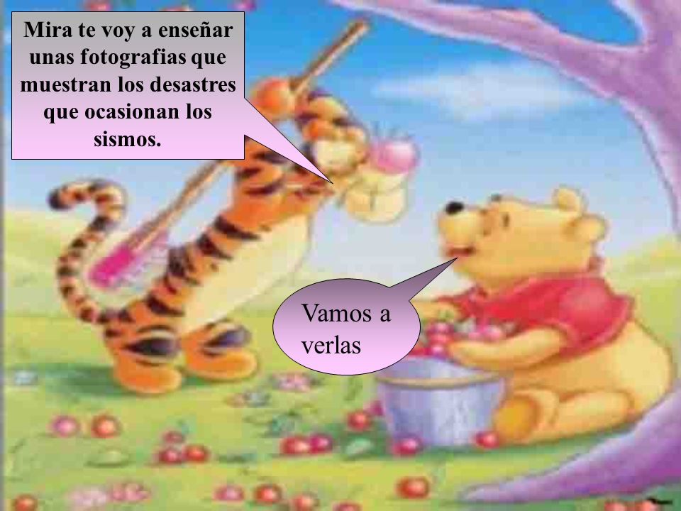 Mira te voy a enseñar unas fotografias que muestran los desastres que ocasionan los sismos.
