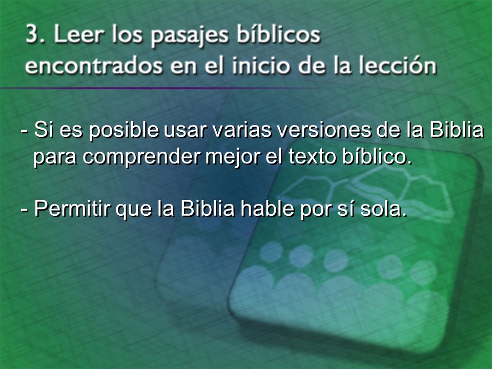 - Si es posible usar varias versiones de la Biblia