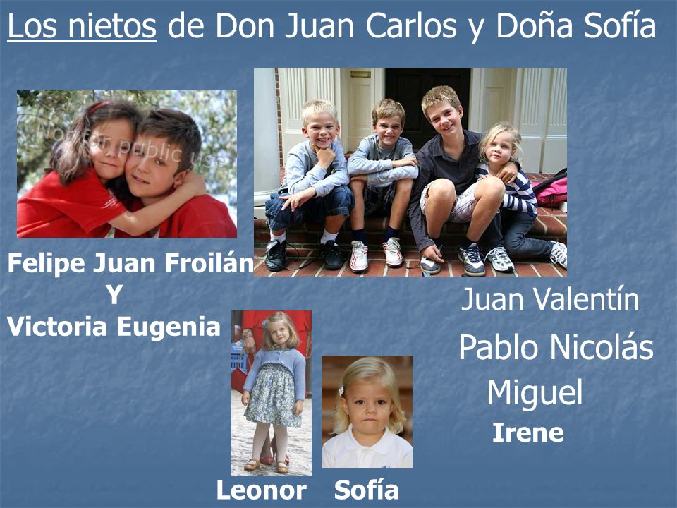 Los nietos de Don Juan Carlos y Doña Sofía