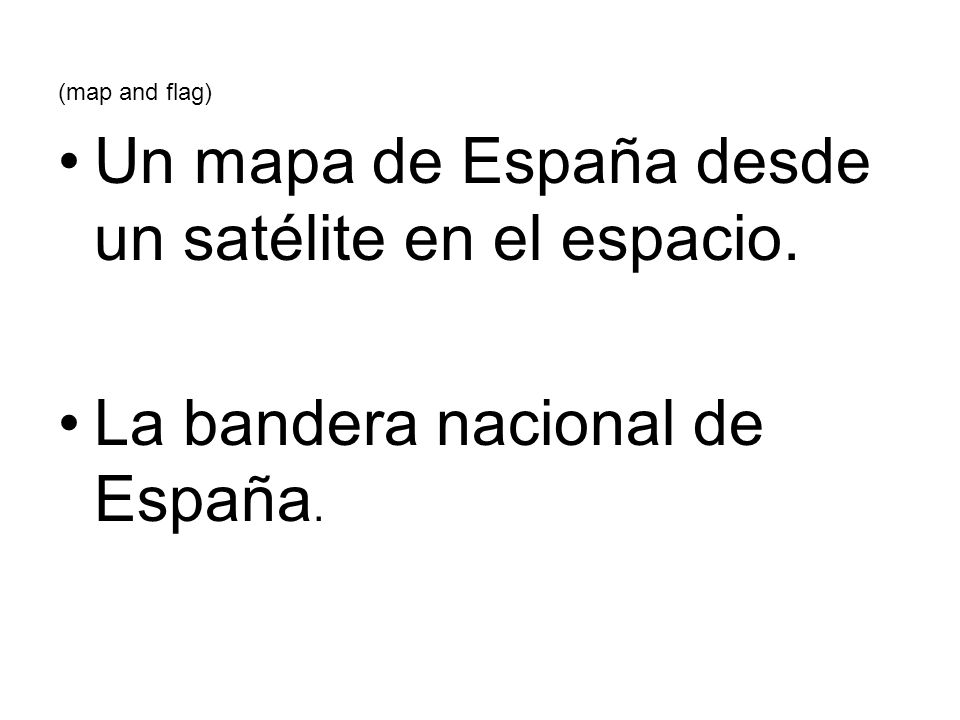 Un mapa de España desde un satélite en el espacio.