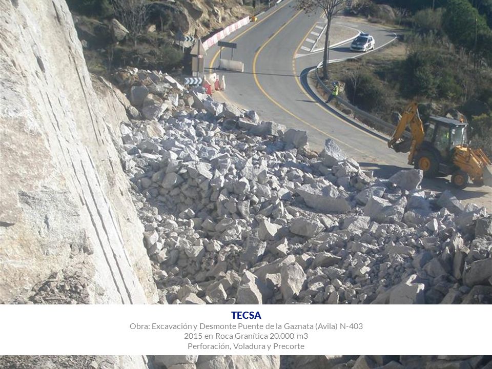 TECSA Obra: Excavación y Desmonte Puente de la Gaznata (Avila) N-403