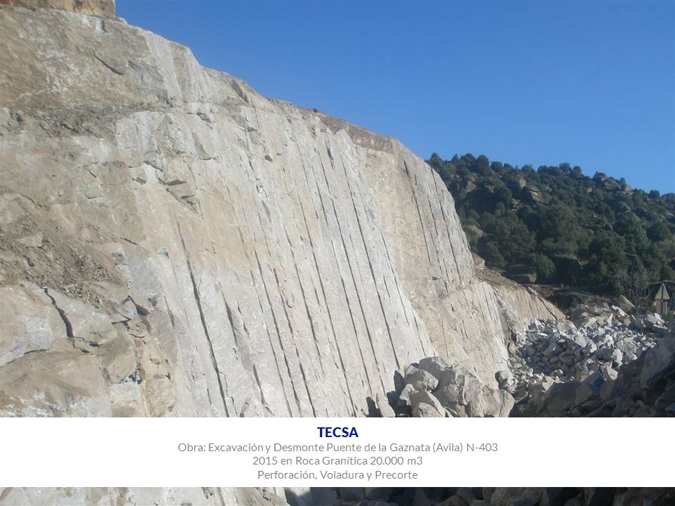TECSA Obra: Excavación y Desmonte Puente de la Gaznata (Avila) N-403