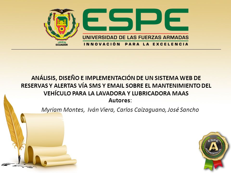 Autores: Myriam Montes, Iván Viera, Carlos Caizaguano, José Sancho