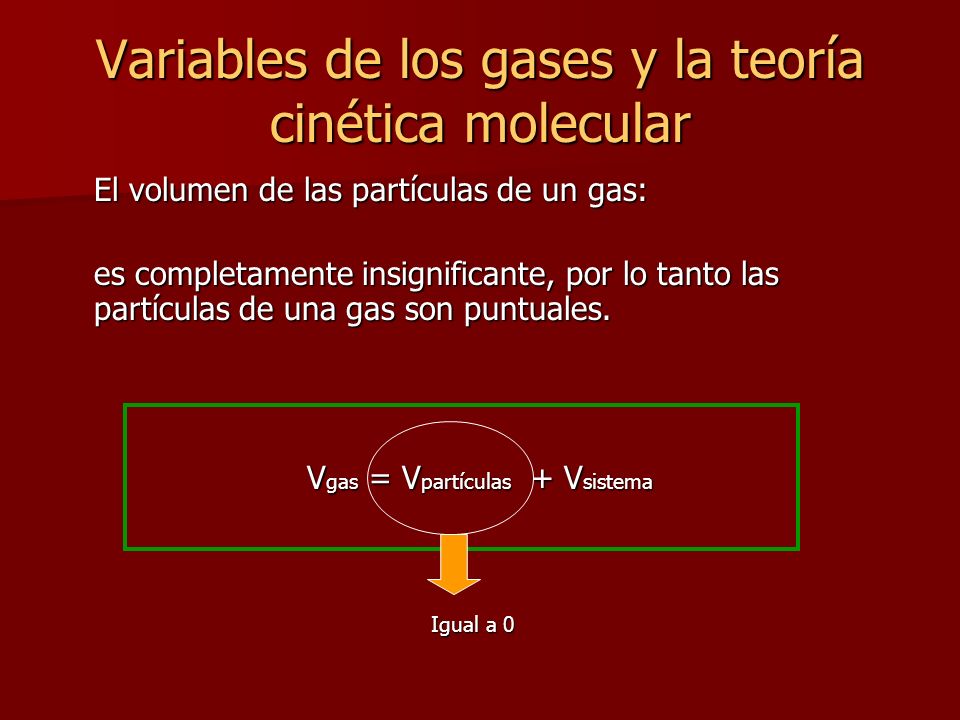 Variables de los gases y la teoría cinética molecular