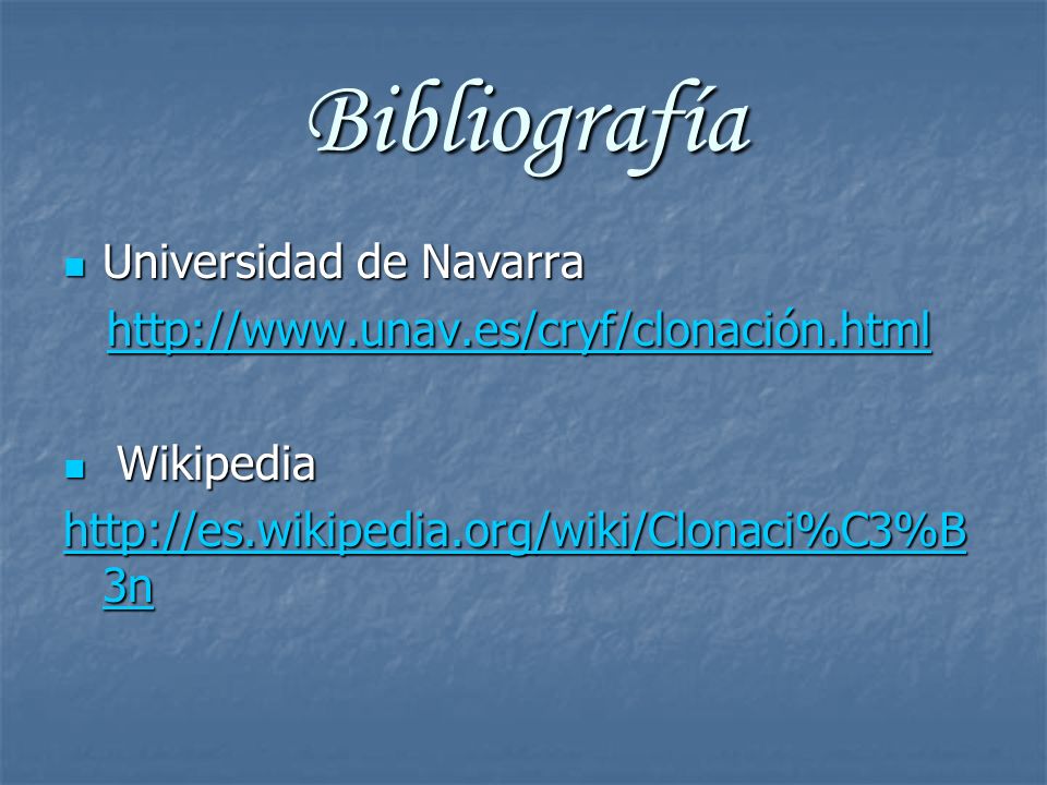 Bibliografía Universidad de Navarra