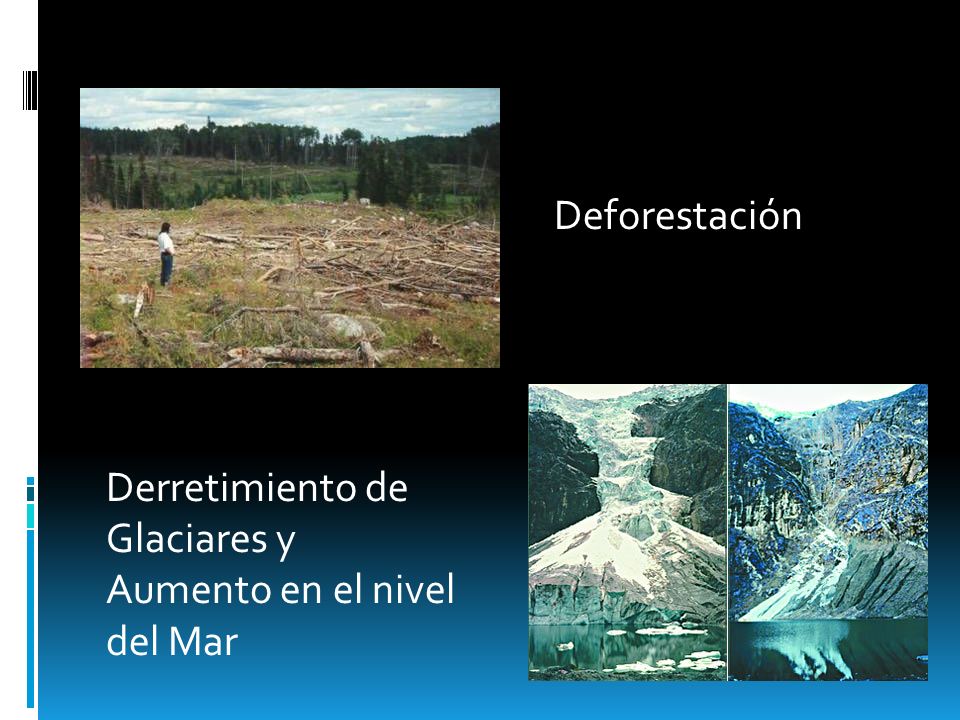 Deforestación Derretimiento de Glaciares y Aumento en el nivel del Mar